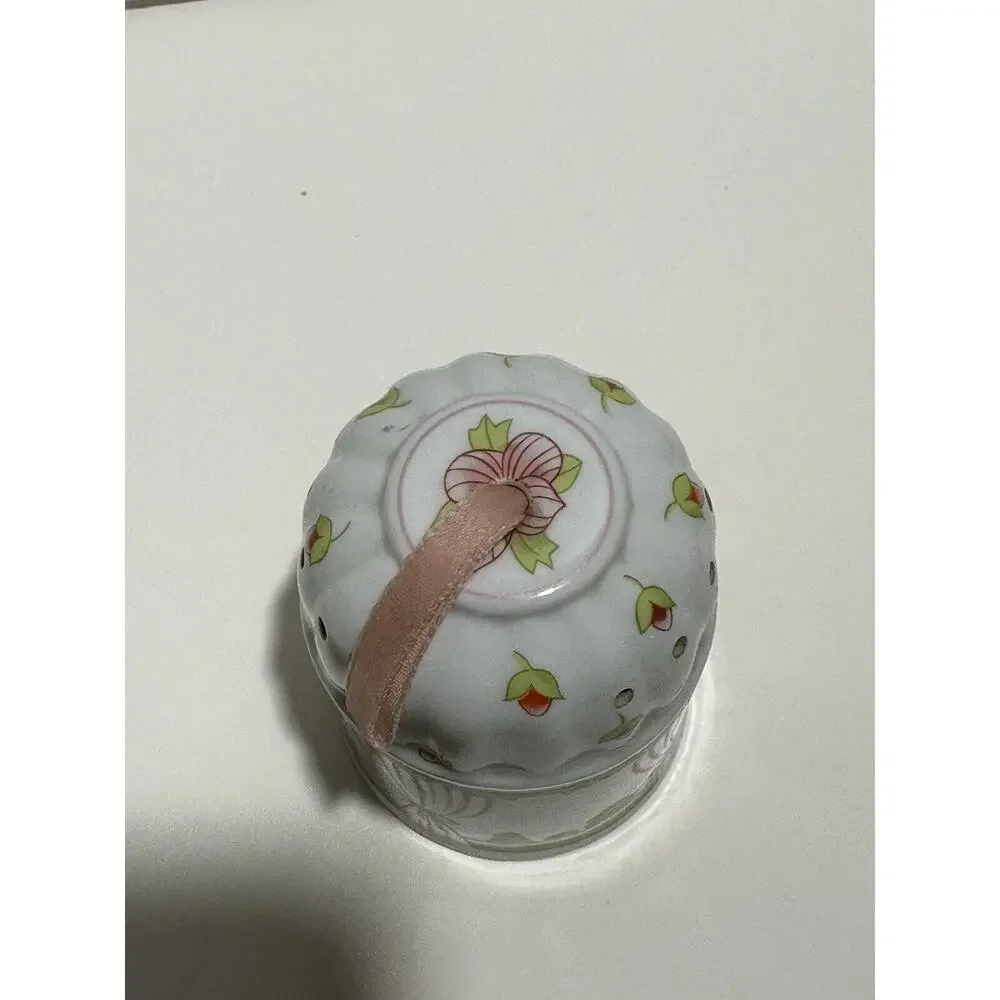 Ceramic Fragrance Pomander‎ Ben Rickert Garden Gazebo Floral Vintage Potpourri